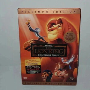Walt Disney The Lion King DVD Platinum Edition NWT
